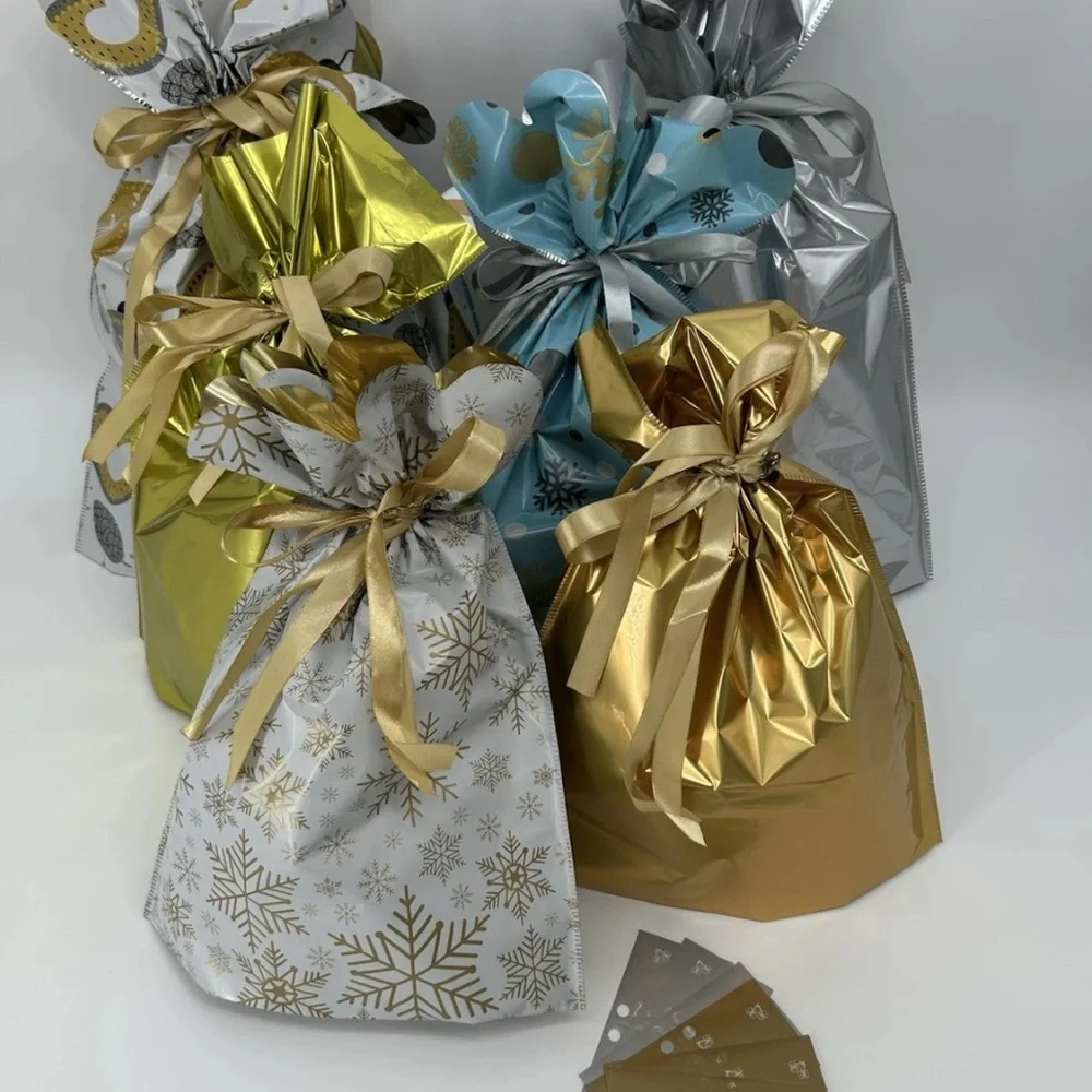 Gold and Silver Gift Bags Set of 60!